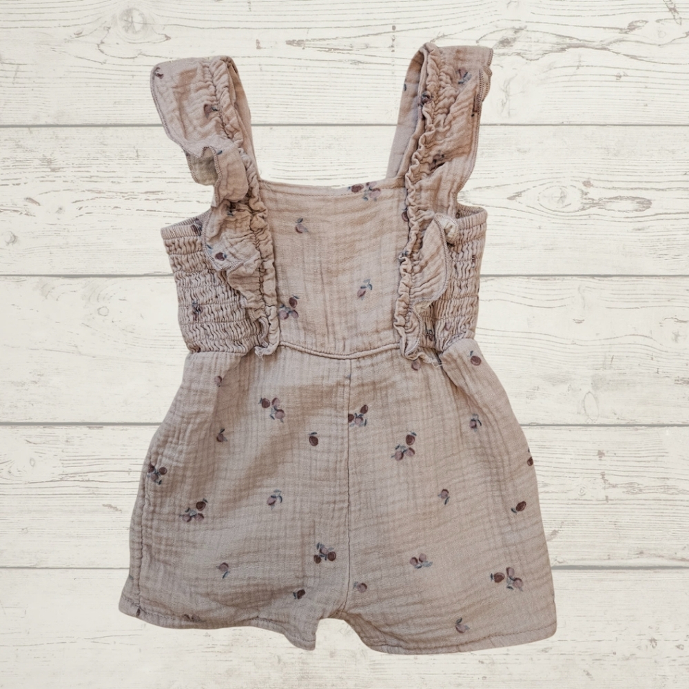 Modern Moments Gauze Berry Print Romper- Size 18m